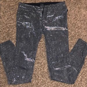 Tripp NYC Grey Glitter Jeans